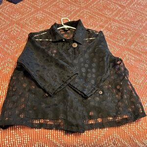 Black sheer Kaktus blouse